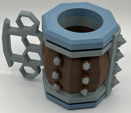 Deep Rock Galactic Mug: 3D Printed Cosplay Prop, Rock Grinder (Black Out) Fan Art