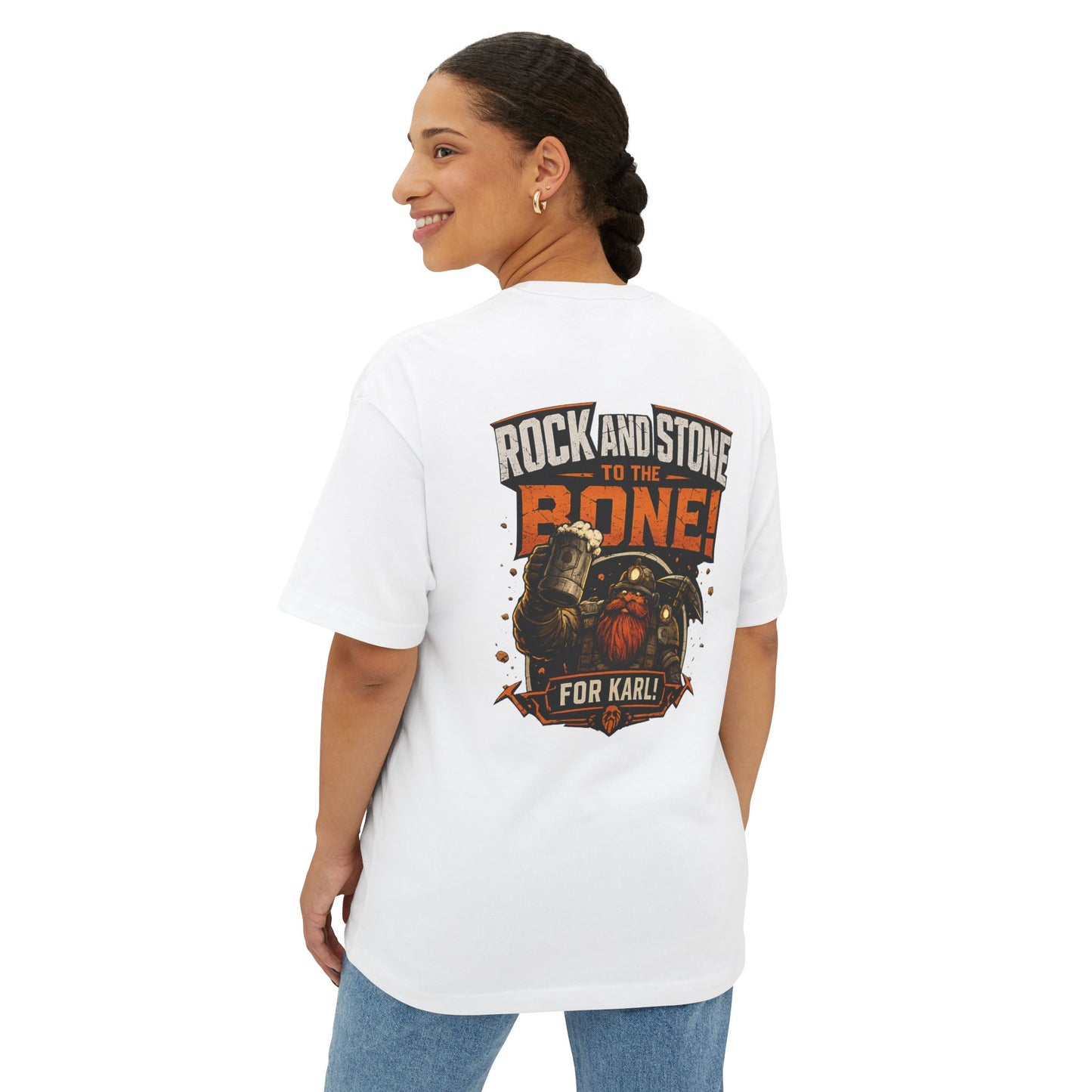 Rock and Stone to the Bone Tee — 'For Karl!' Graphic T‑Shirt