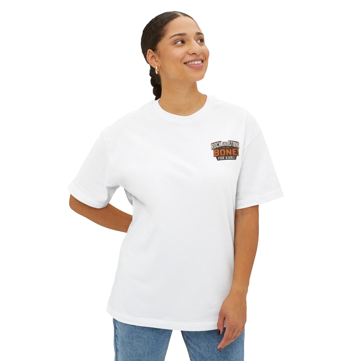 Rock and Stone to the Bone Tee — 'For Karl!' Graphic T‑Shirt