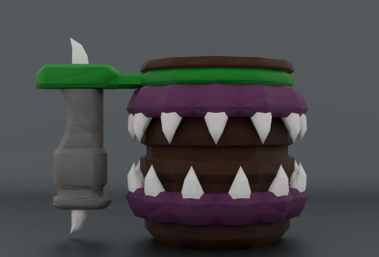 Deep Rock Galactic Mug: 3D Printed Cosplay Prop -  Glyphid Slammer