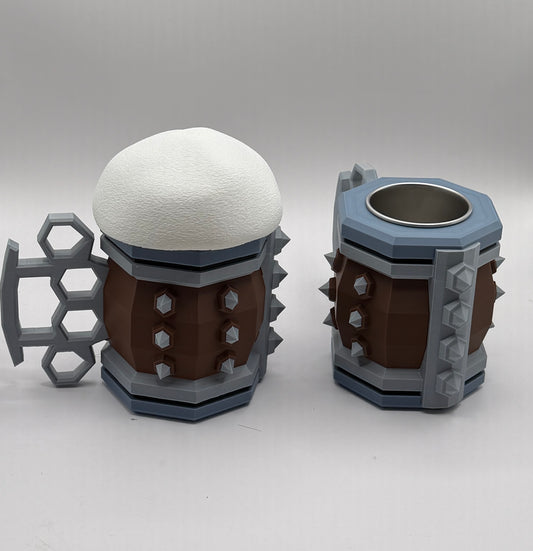 Deep Rock Galactic Mug: 3D Printed Cosplay Prop, Rock Grinder (Black Out) Fan Art