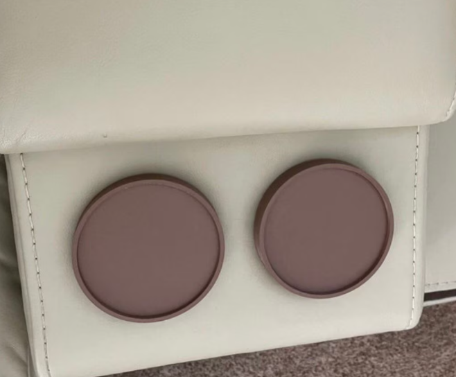 Custom 3D Printed Cup Holder Coaster Inserts: Home Theater Furniture