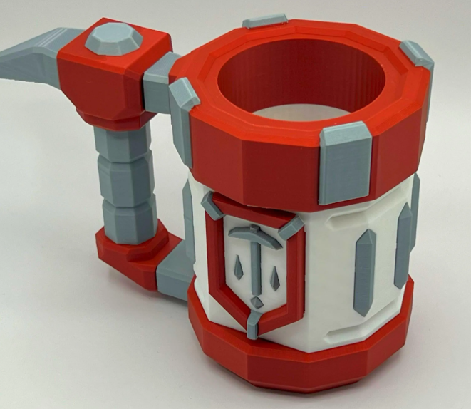 Deep Rock Galactic Mug: 3D Printed Cosplay Prop - Red Rock